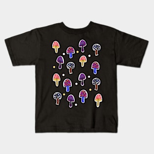 Mushrooms in Wonderland pt 2 Kids T-Shirt